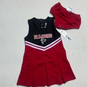 NFL Falcons Kids Dress Set - Black and Red
